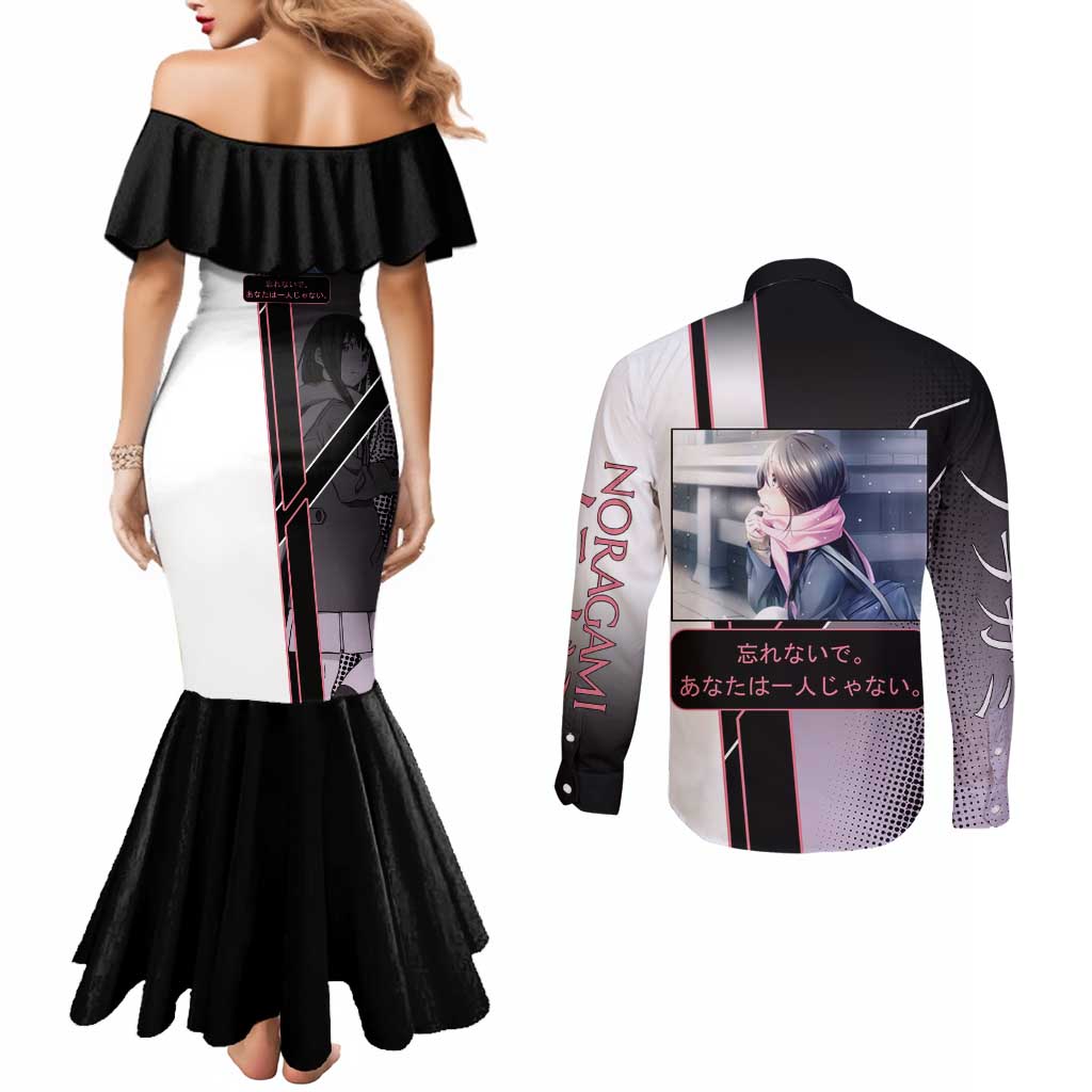 Hiyori Iki Couples Matching Mermaid Dress and Long Sleeve Button Shirt Soft Sentimental Anime Style