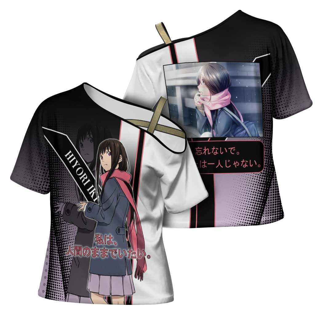 Hiyori Iki Cross Shoulder Shirt Soft Sentimental Anime Style