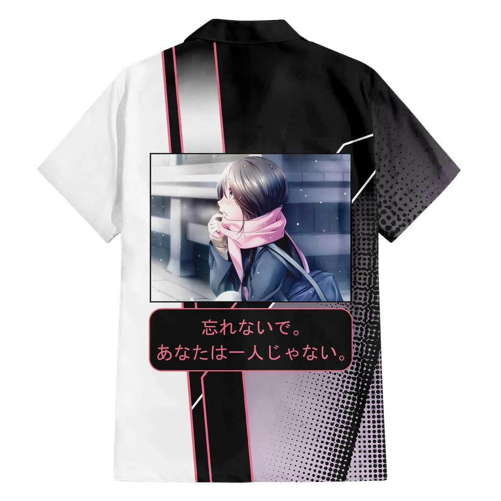 Hiyori Iki Family Matching Off Shoulder Short Dress and Hawaiian Shirt Soft Sentimental Anime Style