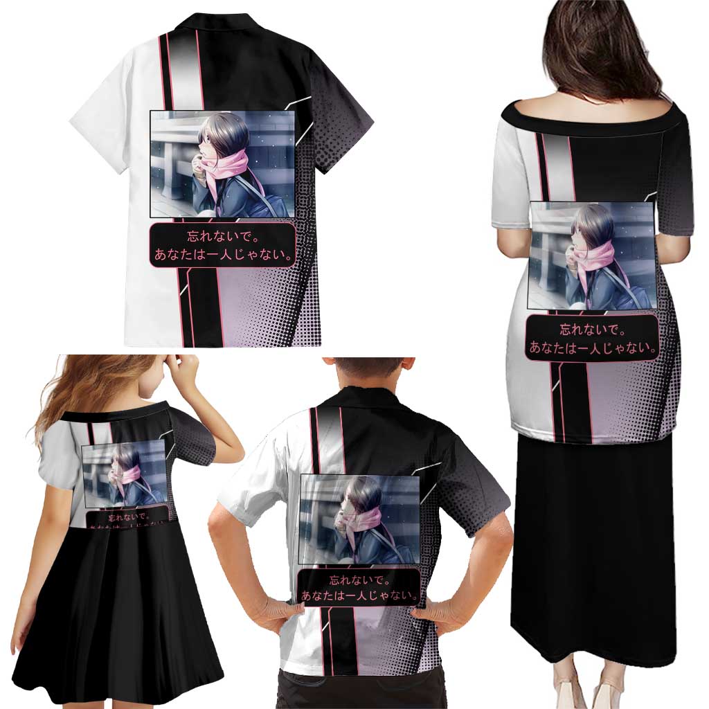 Hiyori Iki Family Matching Puletasi and Hawaiian Shirt Soft Sentimental Anime Style