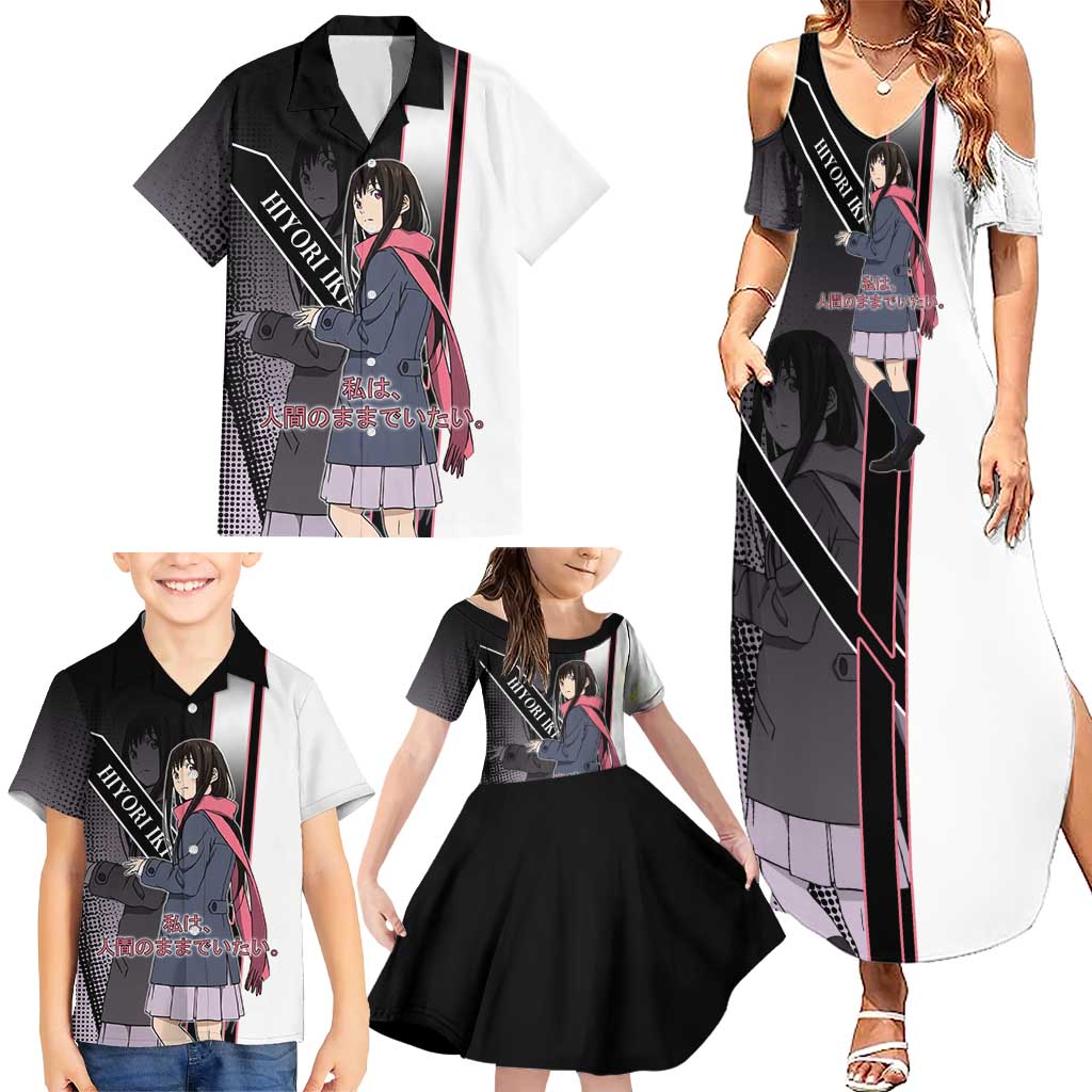Hiyori Iki Family Matching Summer Maxi Dress and Hawaiian Shirt Soft Sentimental Anime Style