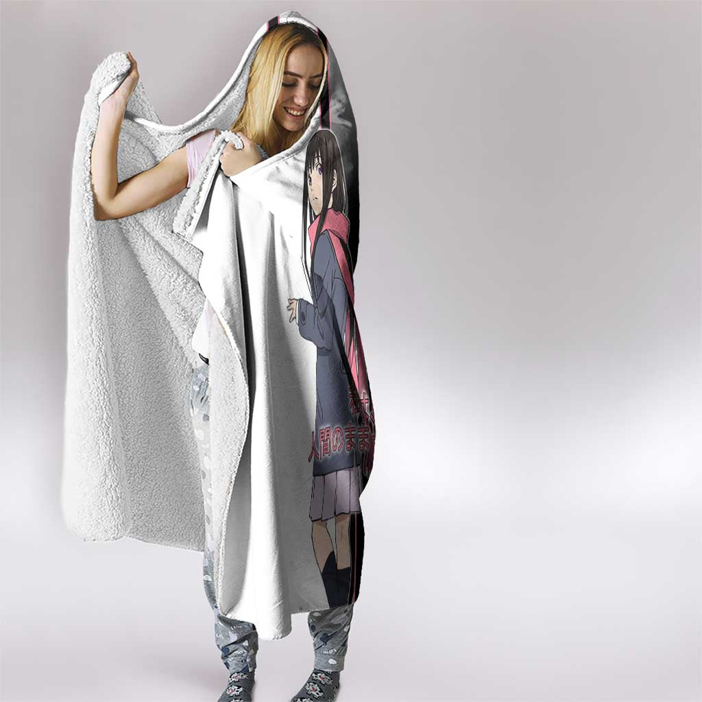 Hiyori Iki Hooded Blanket Soft Sentimental Anime Style