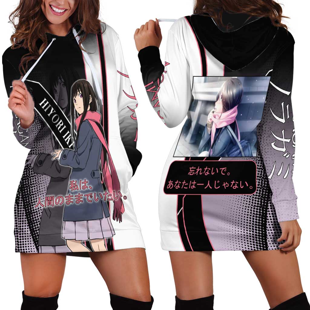 Hiyori Iki Hoodie Dress Soft Sentimental Anime Style