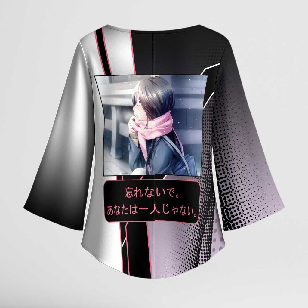 Hiyori Iki Kimono Sleeve Blouse Soft Sentimental Anime Style