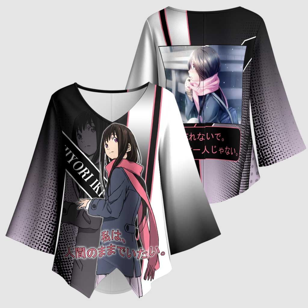 Hiyori Iki Kimono Sleeve Blouse Soft Sentimental Anime Style