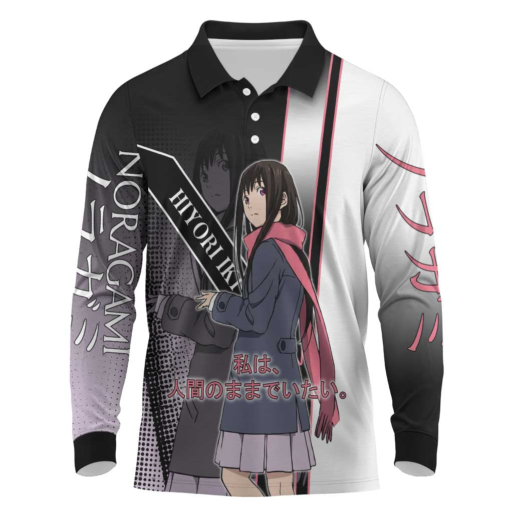 Hiyori Iki Long Sleeve Polo Shirt Soft Sentimental Anime Style