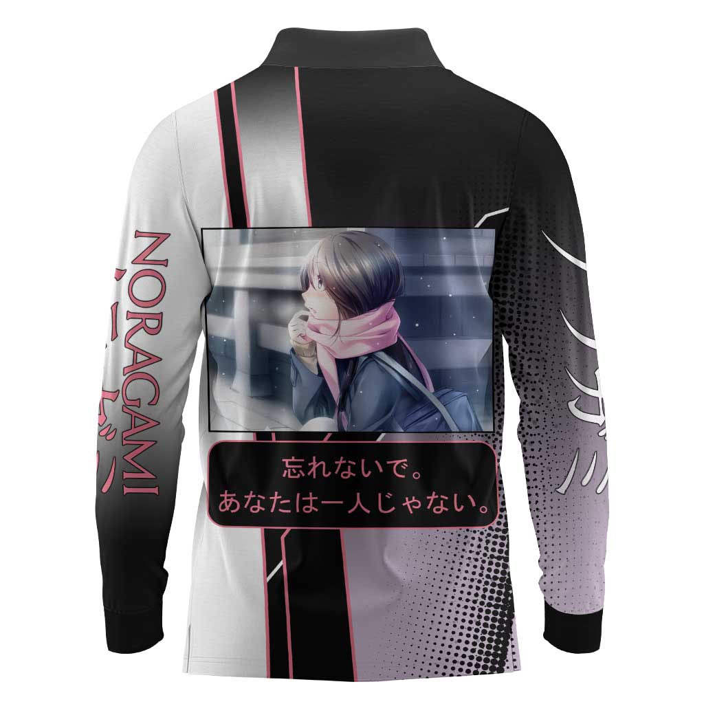 Hiyori Iki Long Sleeve Polo Shirt Soft Sentimental Anime Style