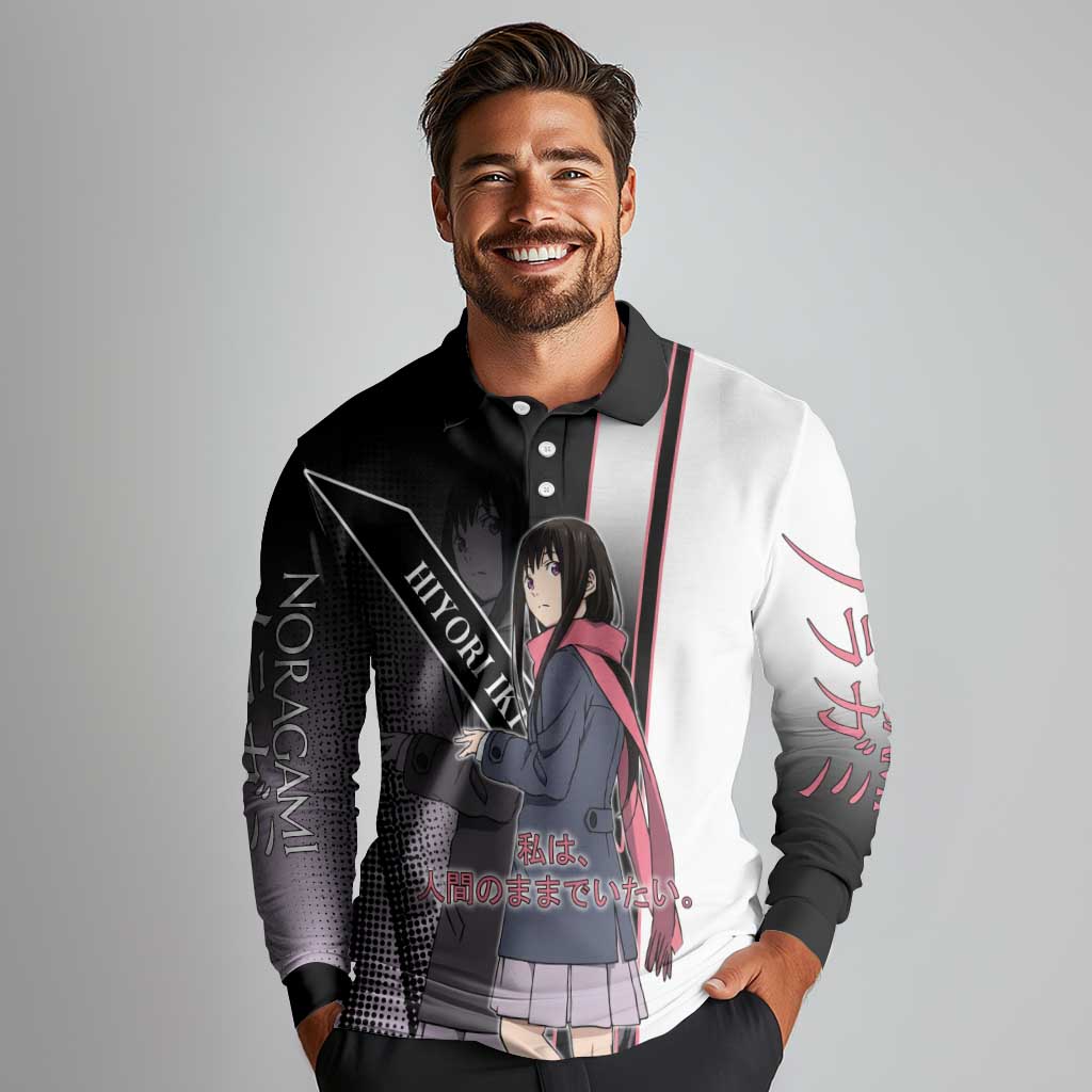 Hiyori Iki Long Sleeve Polo Shirt Soft Sentimental Anime Style