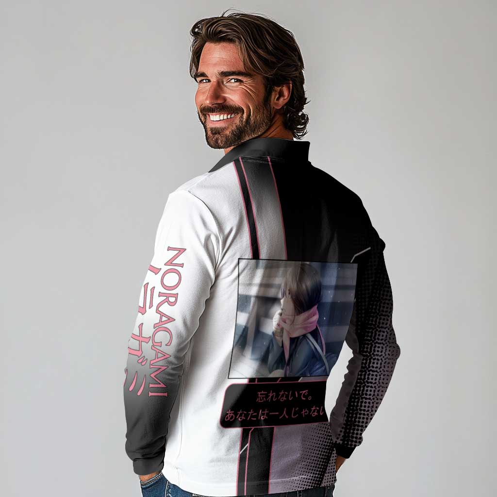 Hiyori Iki Long Sleeve Polo Shirt Soft Sentimental Anime Style