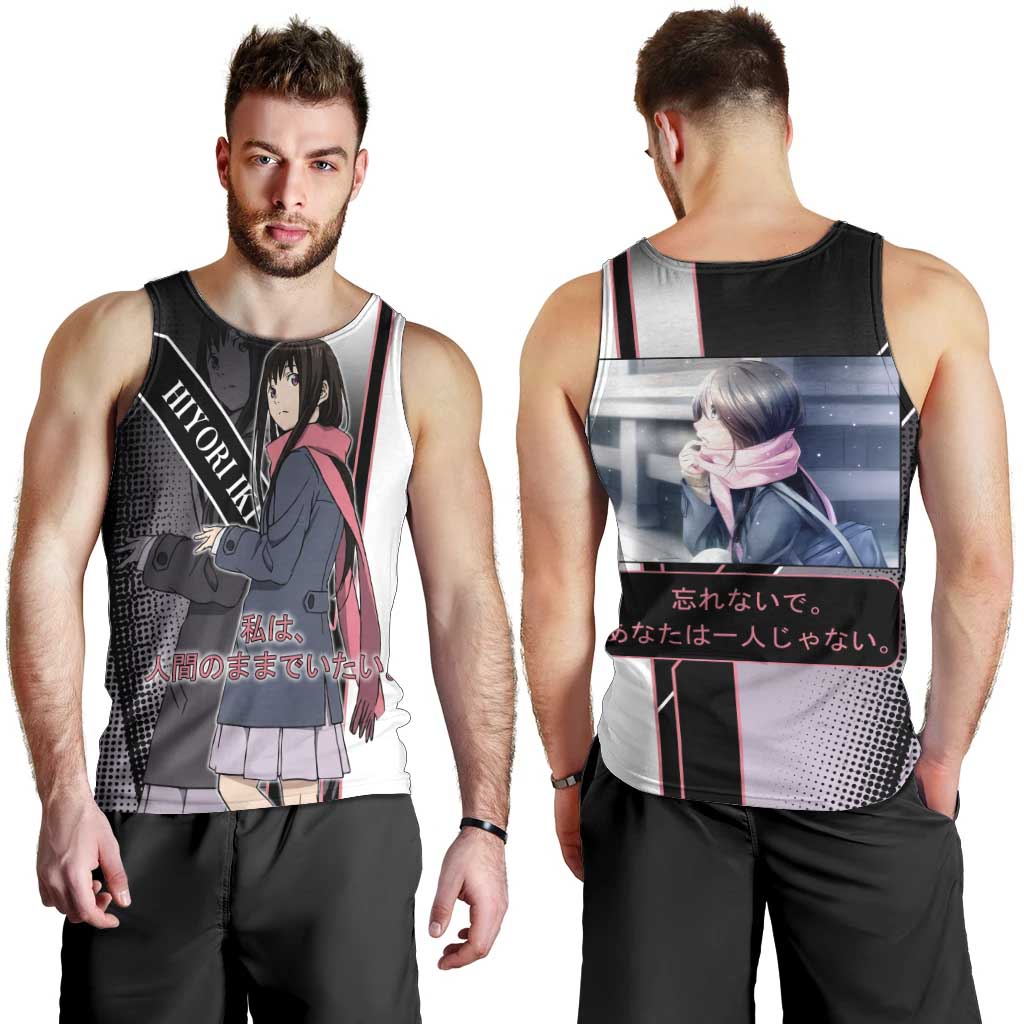 Hiyori Iki Men Tank Top Soft Sentimental Anime Style