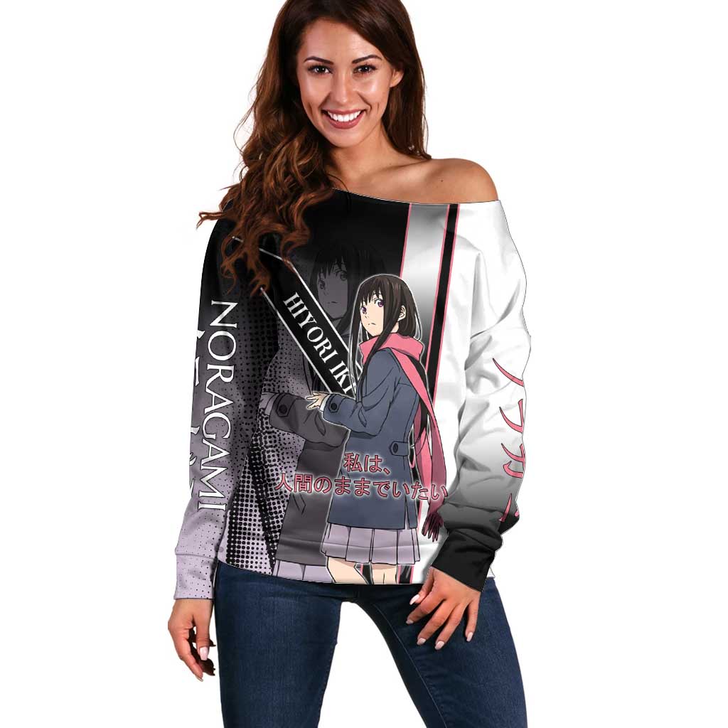 Hiyori Iki Off Shoulder Sweater Soft Sentimental Anime Style
