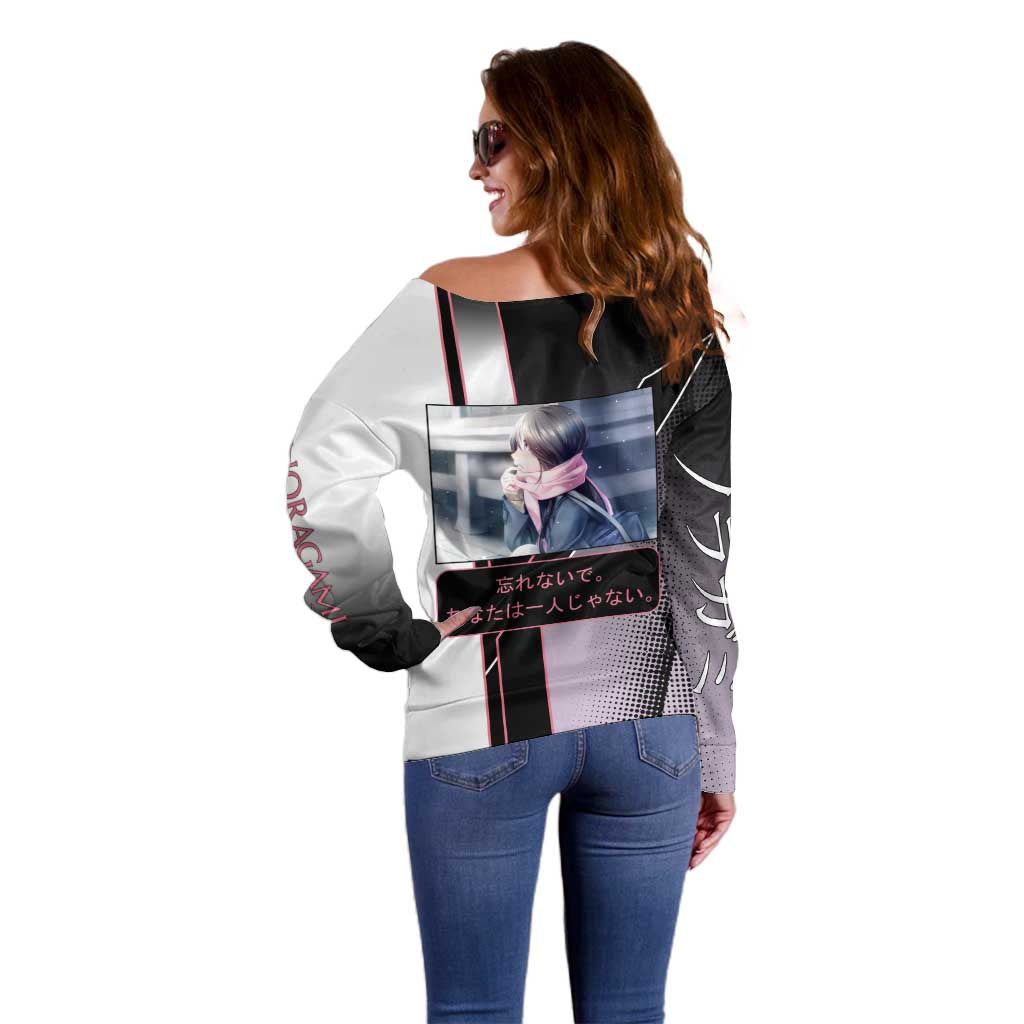 Hiyori Iki Off Shoulder Sweater Soft Sentimental Anime Style
