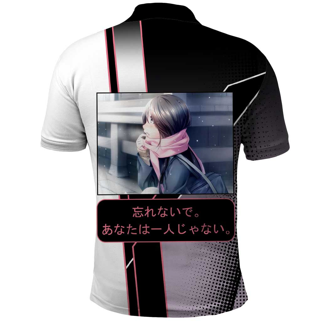 Hiyori Iki Polo Shirt Soft Sentimental Anime Style