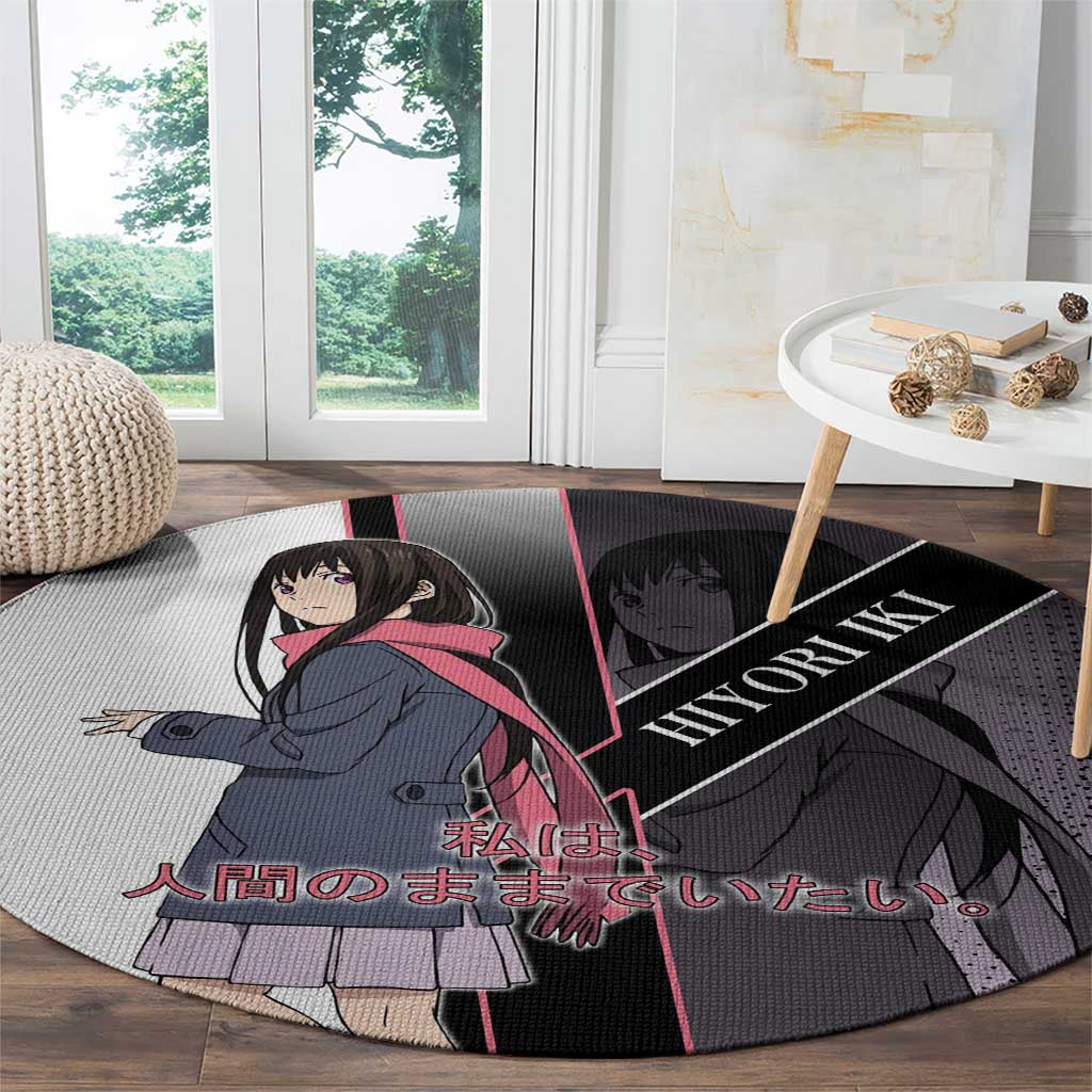 Hiyori Iki Round Carpet Soft Sentimental Anime Style