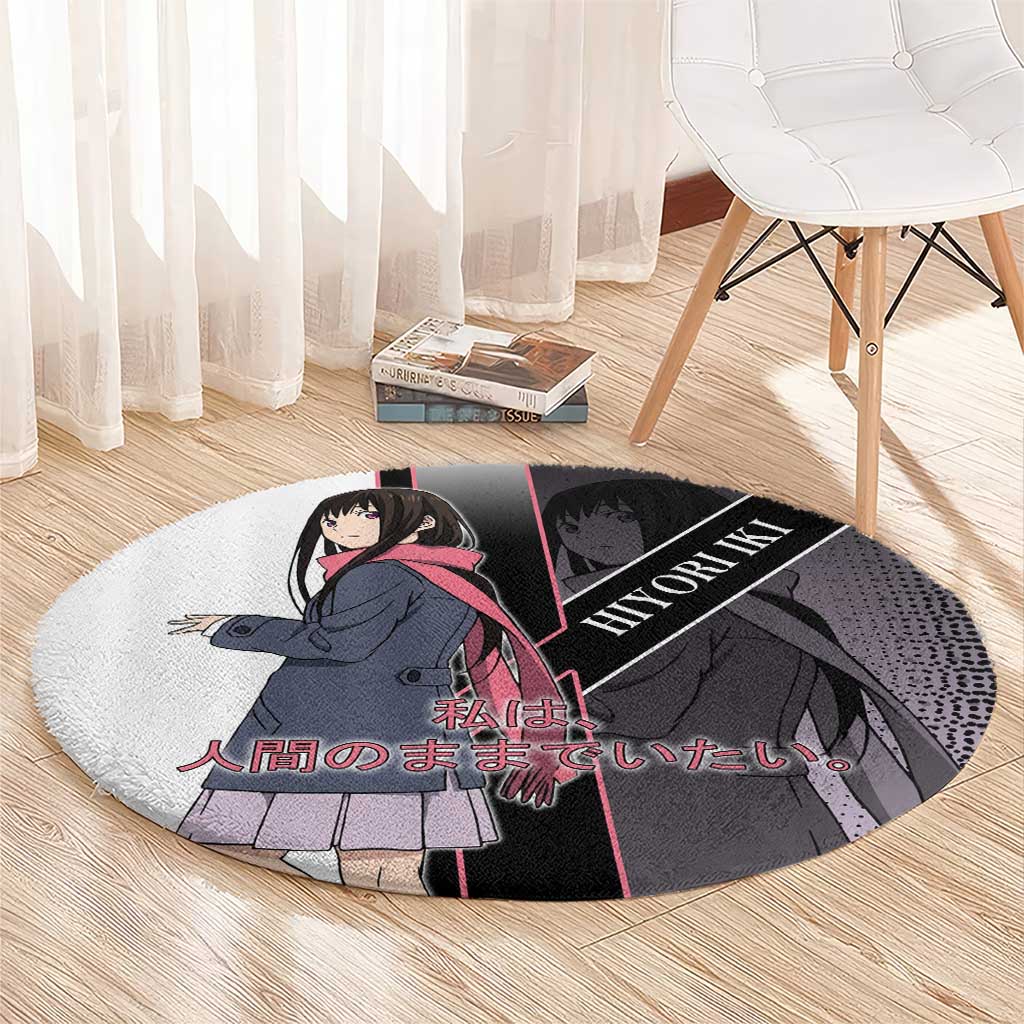 Hiyori Iki Round Carpet Soft Sentimental Anime Style