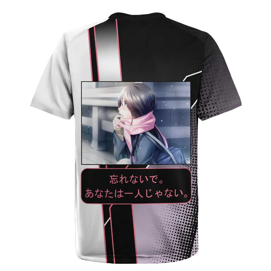 Hiyori Iki Rugby Jersey Soft Sentimental Anime Style
