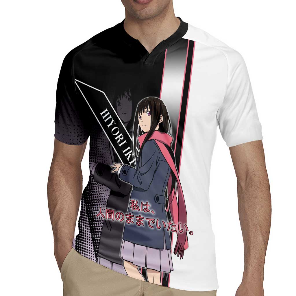 Hiyori Iki Rugby Jersey Soft Sentimental Anime Style