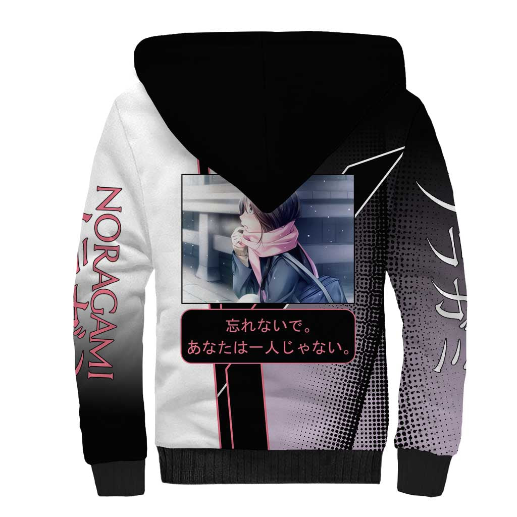 Hiyori Iki Sherpa Hoodie Soft Sentimental Anime Style