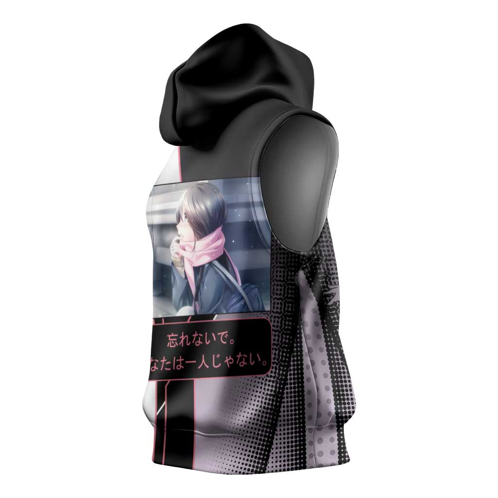Hiyori Iki Sleeveless Hoodie Soft Sentimental Anime Style