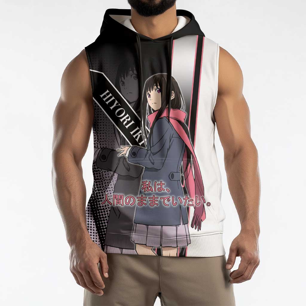 Hiyori Iki Sleeveless Hoodie Soft Sentimental Anime Style