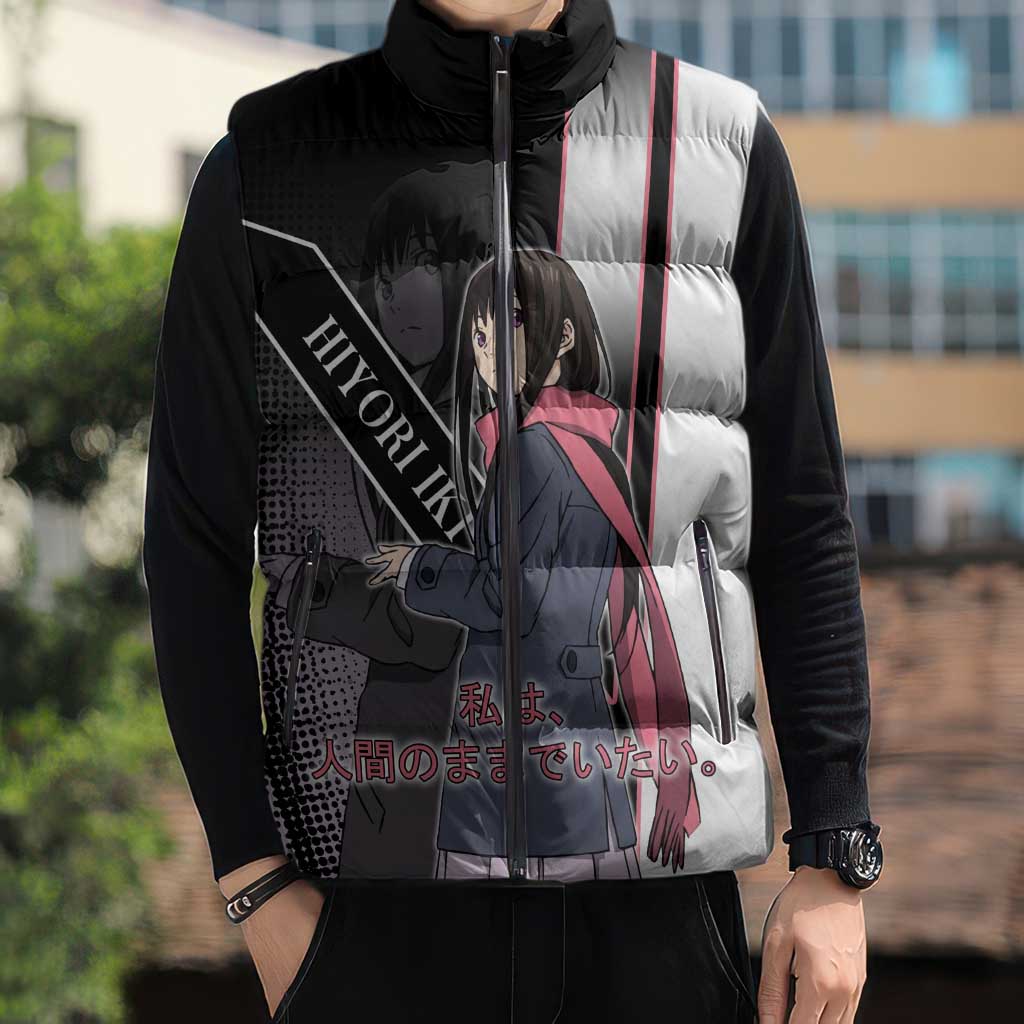 Hiyori Iki Sleeveless Puffer Jacket Soft Sentimental Anime Style