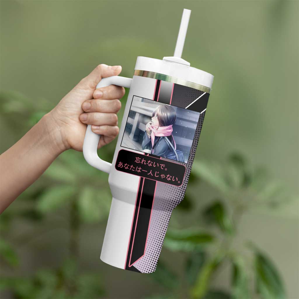 Hiyori Iki Tumbler With Handle Soft Sentimental Anime Style