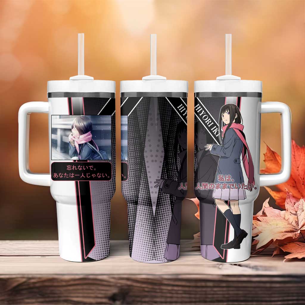 Hiyori Iki Tumbler With Handle Soft Sentimental Anime Style