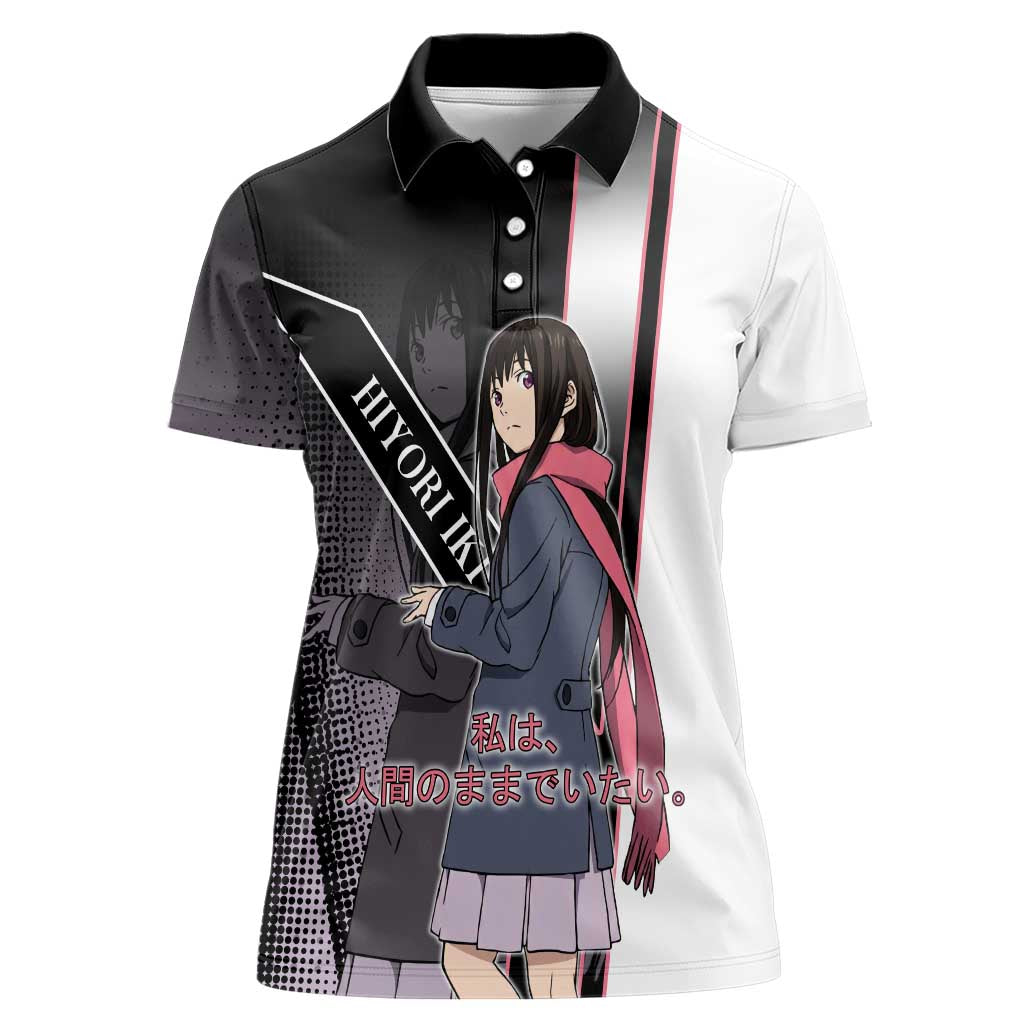 Hiyori Iki Women Polo Shirt Soft Sentimental Anime Style