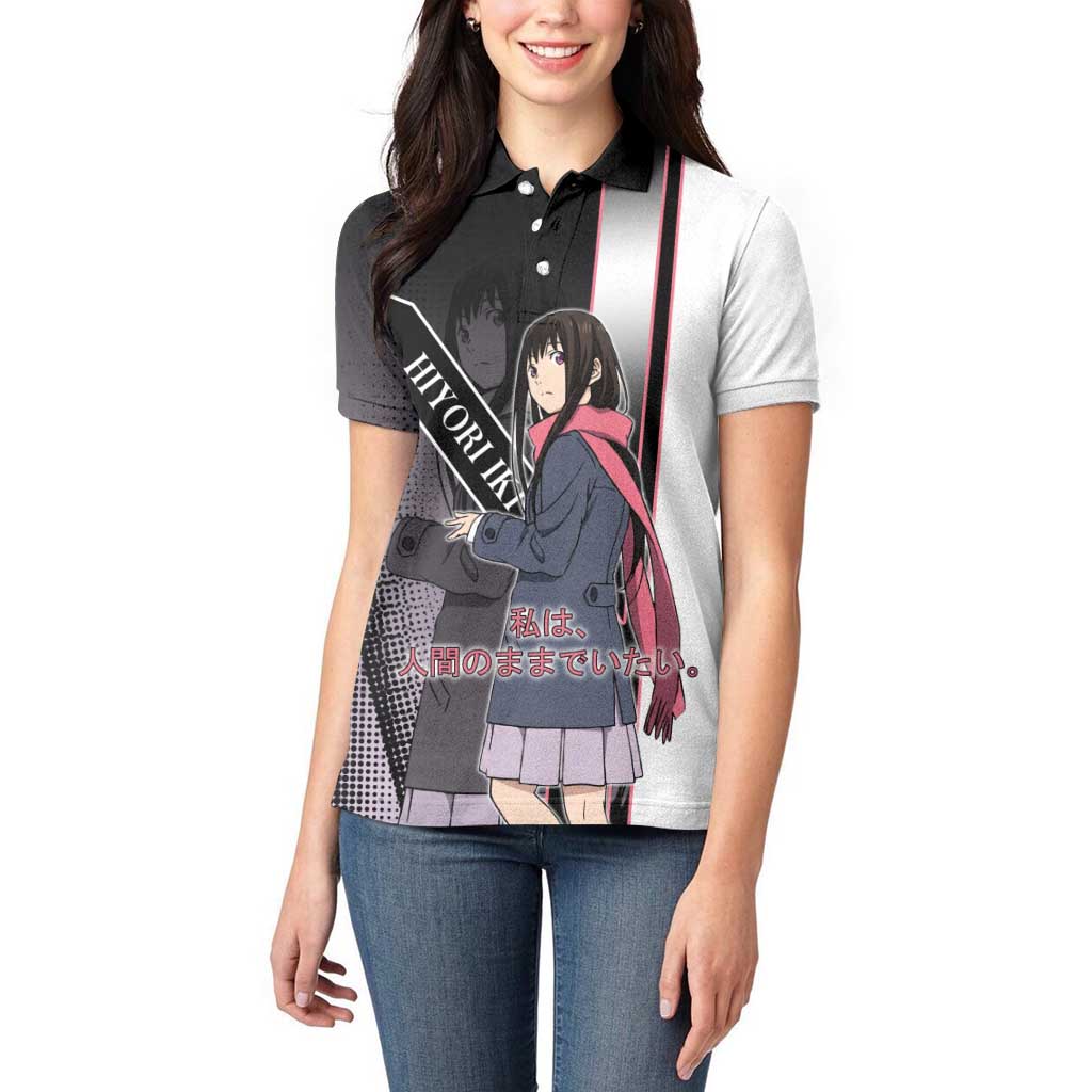 Hiyori Iki Women Polo Shirt Soft Sentimental Anime Style