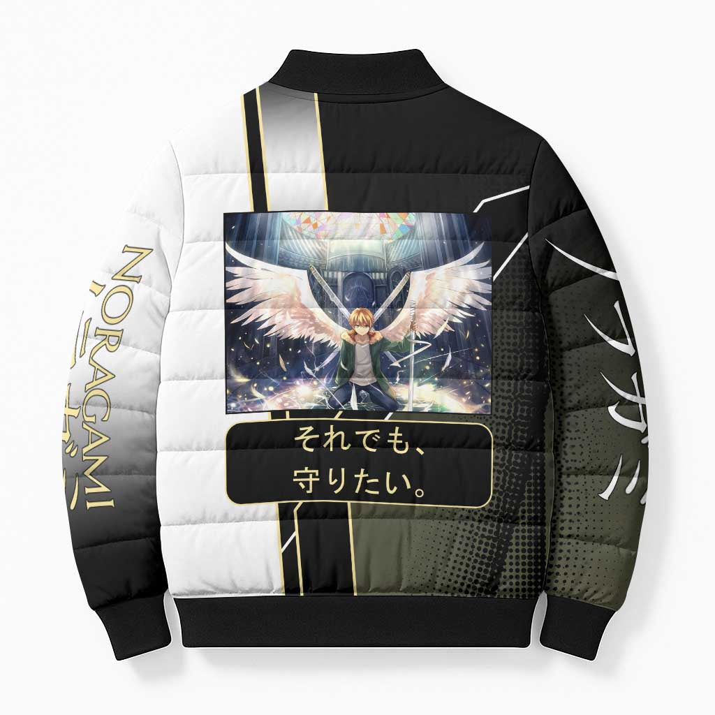 Yukine Bomber Puffer Jacket Urban Divine Anime Style