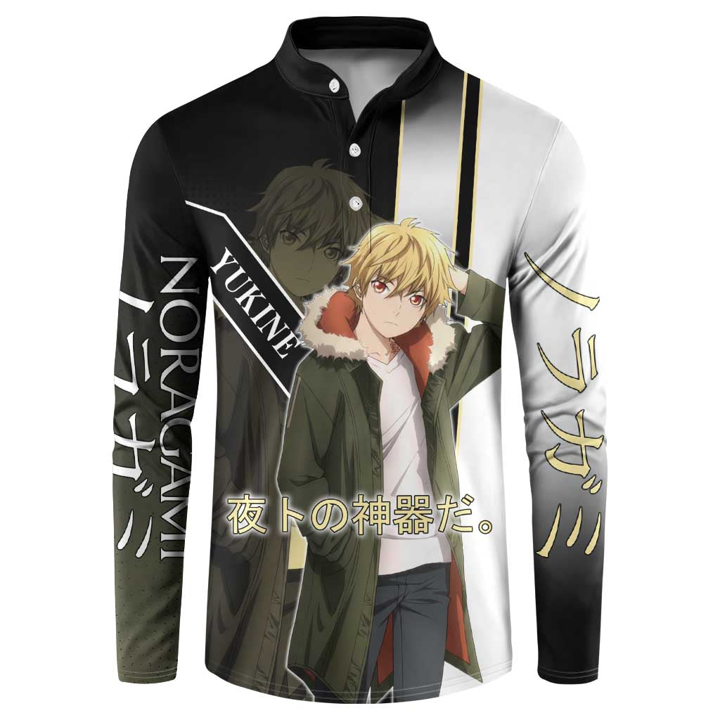 Yukine Button Sweatshirt Urban Divine Anime Style