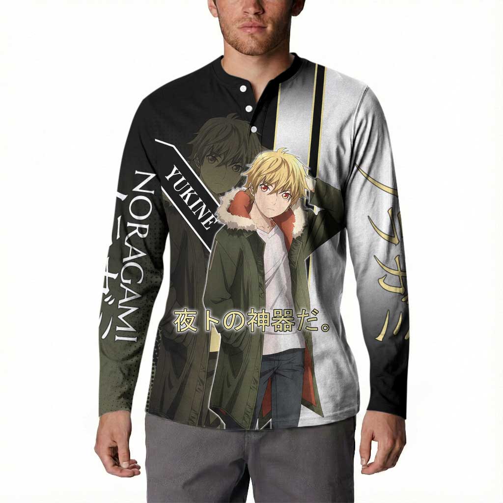 Yukine Button Sweatshirt Urban Divine Anime Style