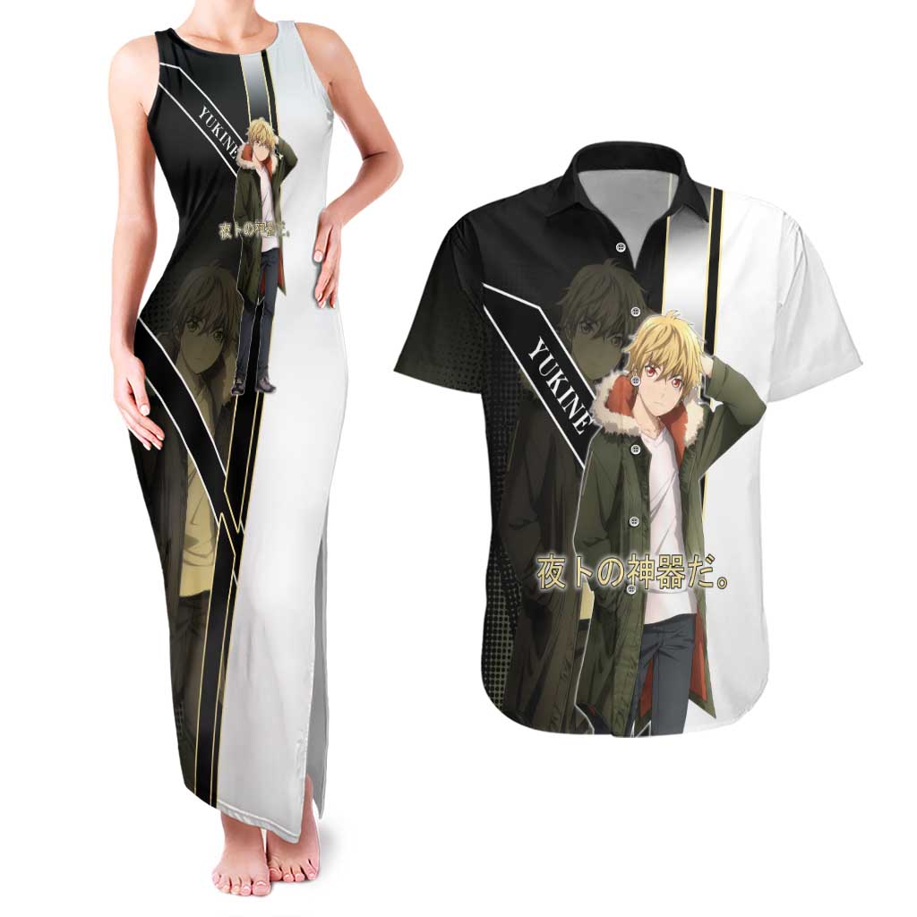 Yukine Couples Matching Tank Maxi Dress and Hawaiian Shirt Urban Divine Anime Style