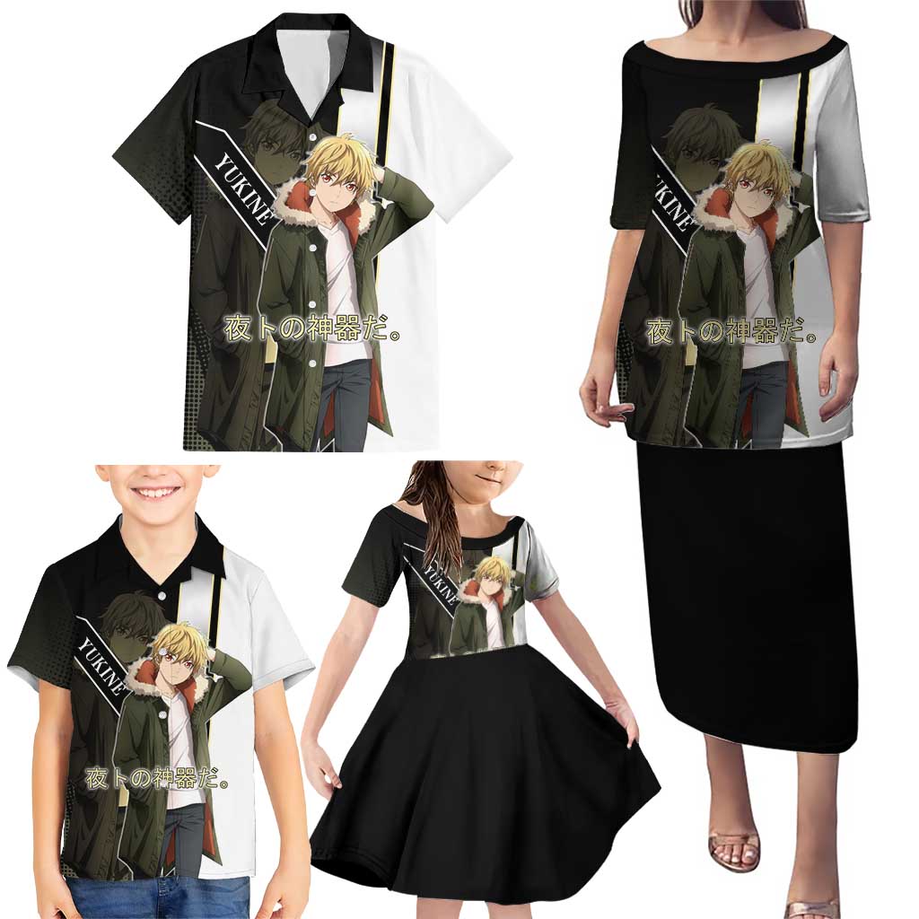 Yukine Family Matching Puletasi and Hawaiian Shirt Urban Divine Anime Style