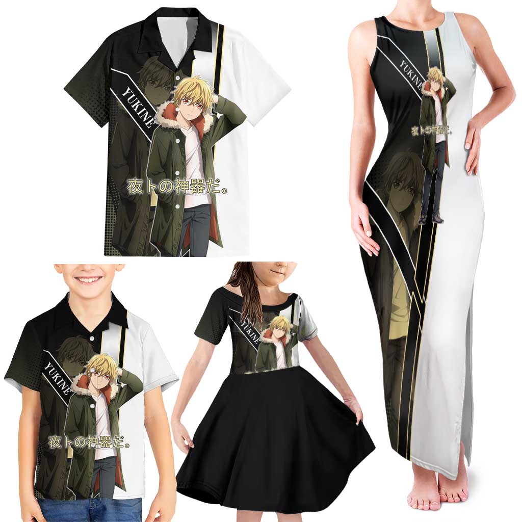 Yukine Family Matching Tank Maxi Dress and Hawaiian Shirt Urban Divine Anime Style