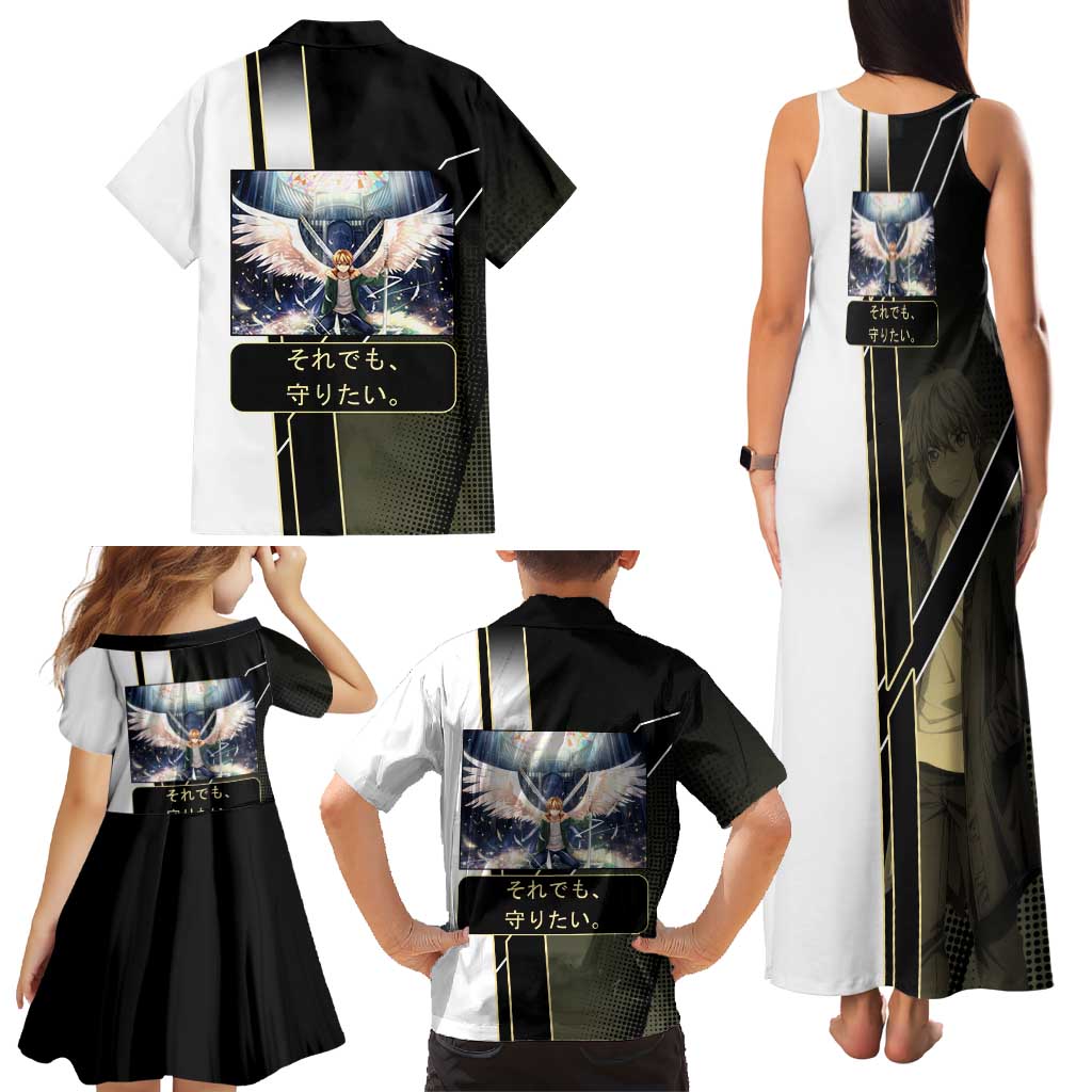 Yukine Family Matching Tank Maxi Dress and Hawaiian Shirt Urban Divine Anime Style