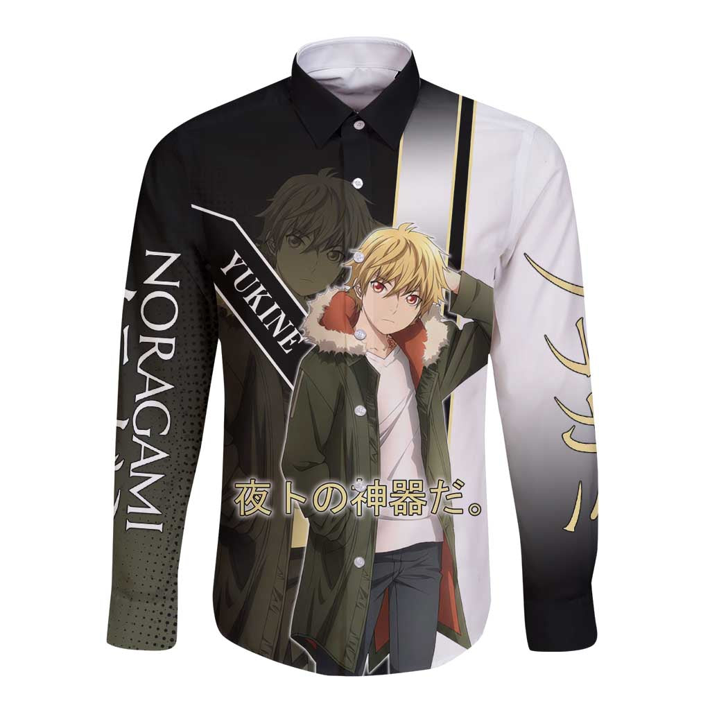 Yukine Long Sleeve Button Shirt Urban Divine Anime Style