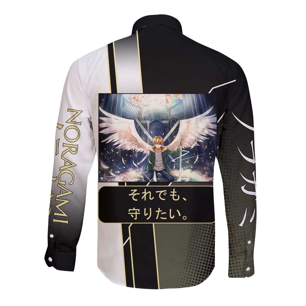 Yukine Long Sleeve Button Shirt Urban Divine Anime Style