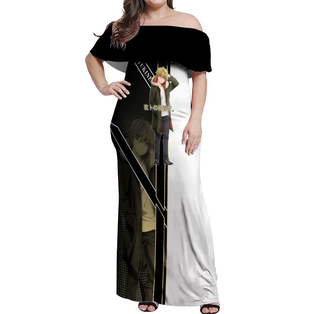 Yukine Off Shoulder Maxi Dress Urban Divine Anime Style