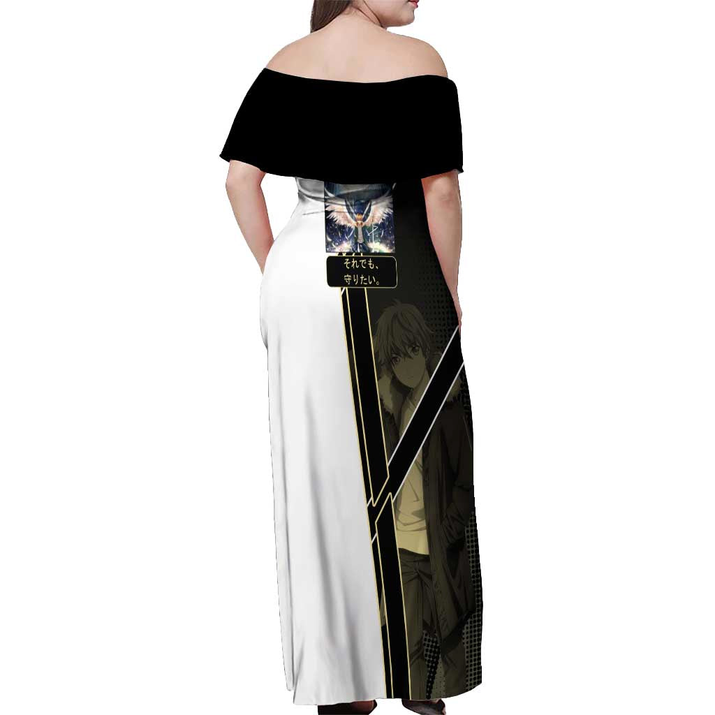Yukine Off Shoulder Maxi Dress Urban Divine Anime Style