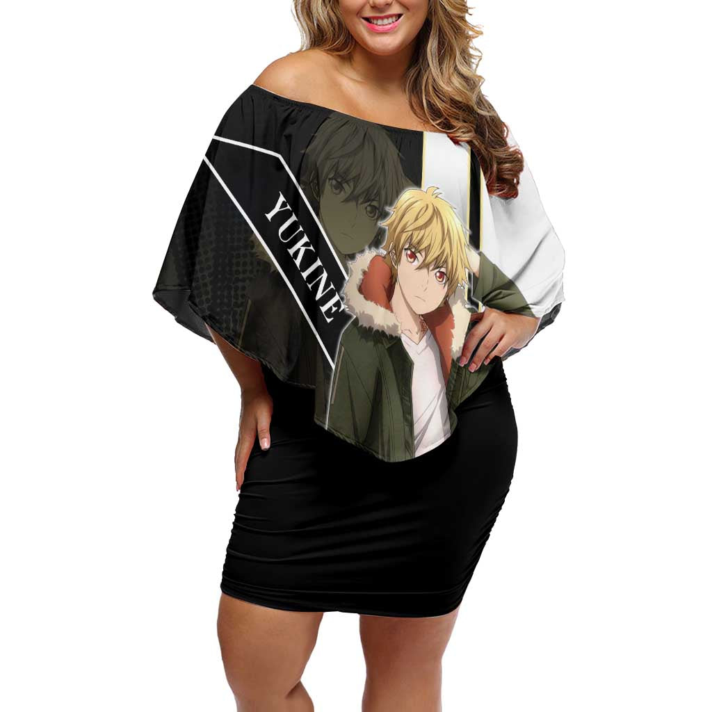Yukine Off Shoulder Short Dress Urban Divine Anime Style