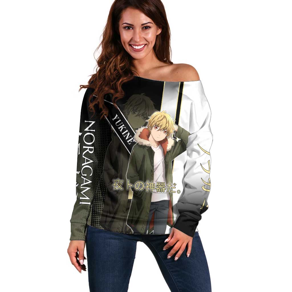 Yukine Off Shoulder Sweater Urban Divine Anime Style