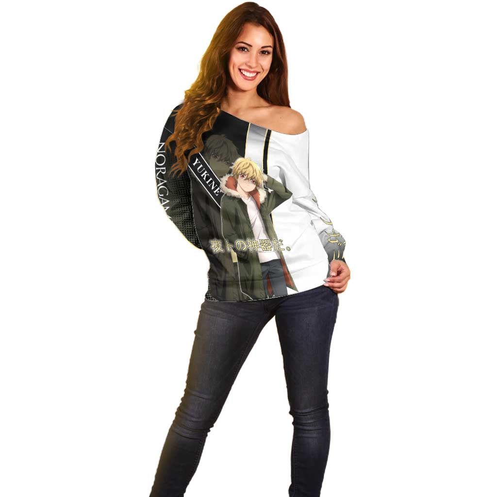 Yukine Off Shoulder Sweater Urban Divine Anime Style