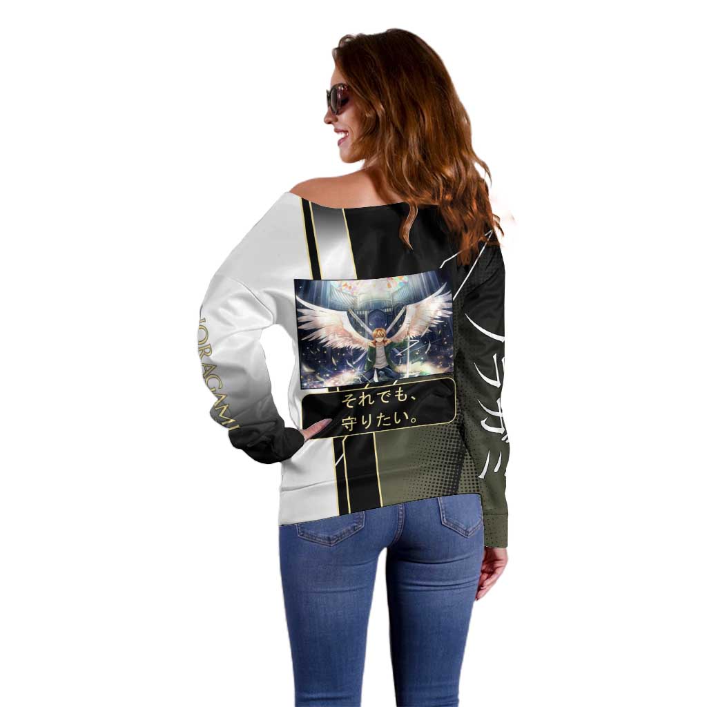 Yukine Off Shoulder Sweater Urban Divine Anime Style