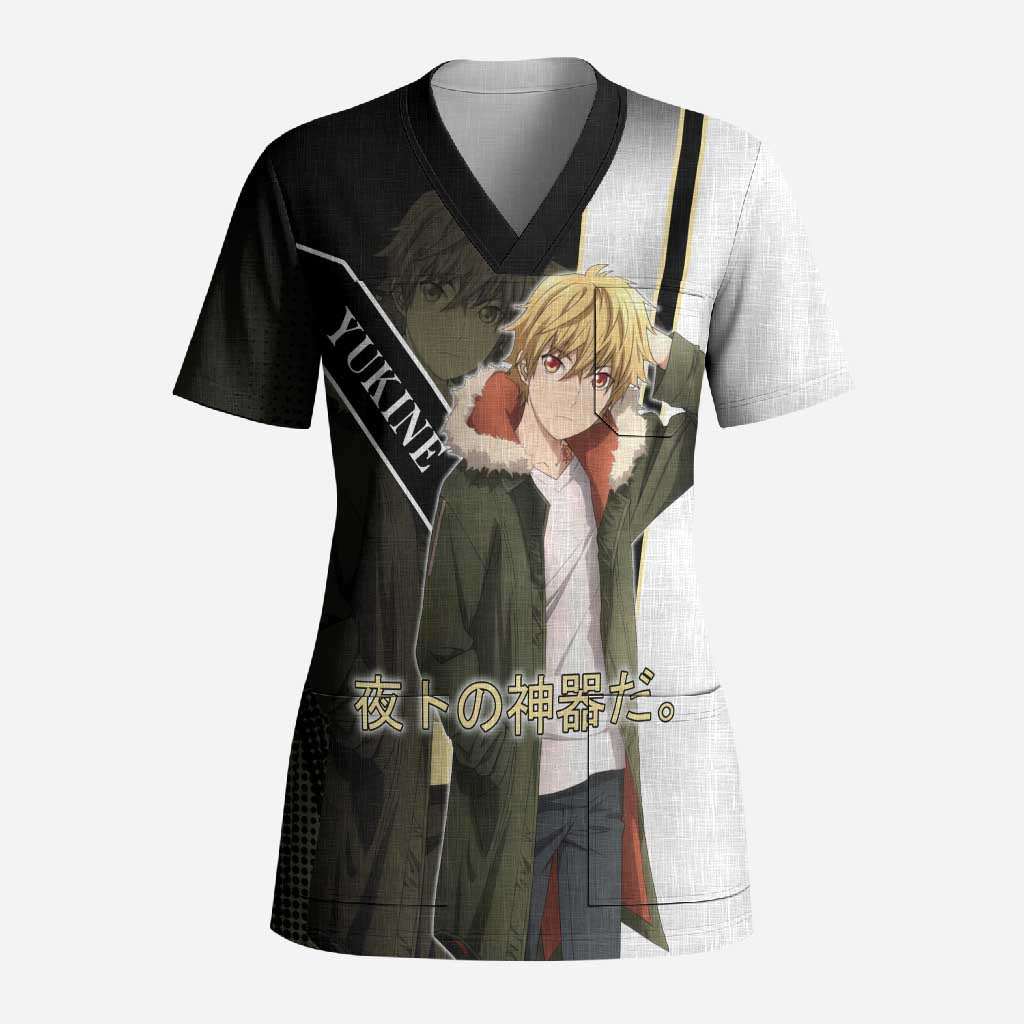 Yukine Scrub Top Urban Divine Anime Style