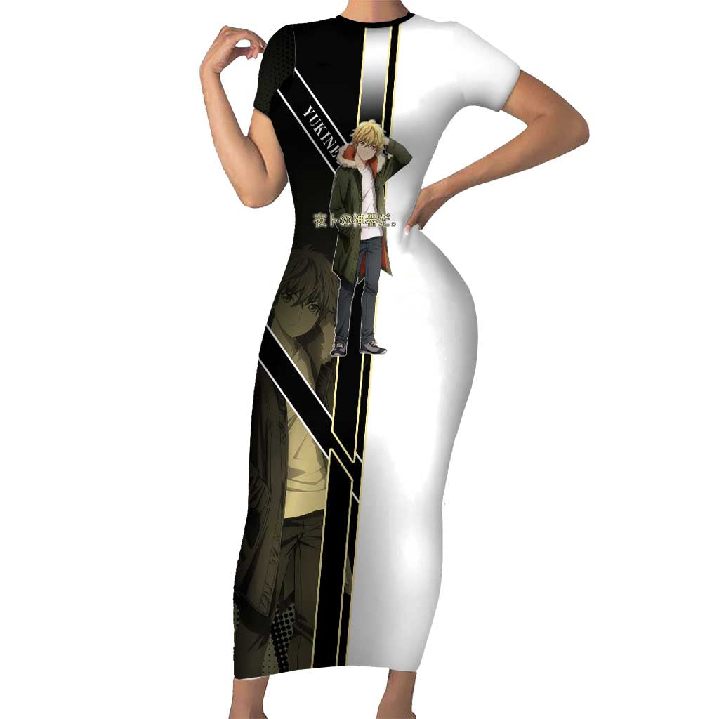 Yukine Short Sleeve Bodycon Dress Urban Divine Anime Style
