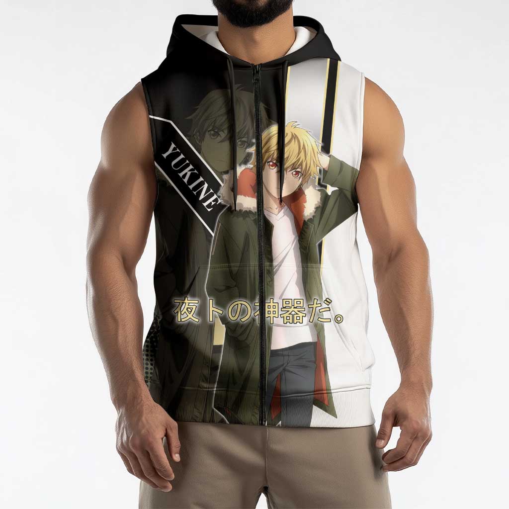 Yukine Sleeveless Zip Hoodie Urban Divine Anime Style