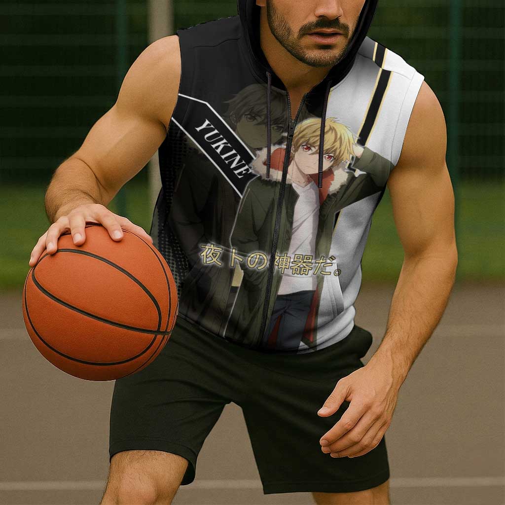 Yukine Sleeveless Zip Hoodie Urban Divine Anime Style