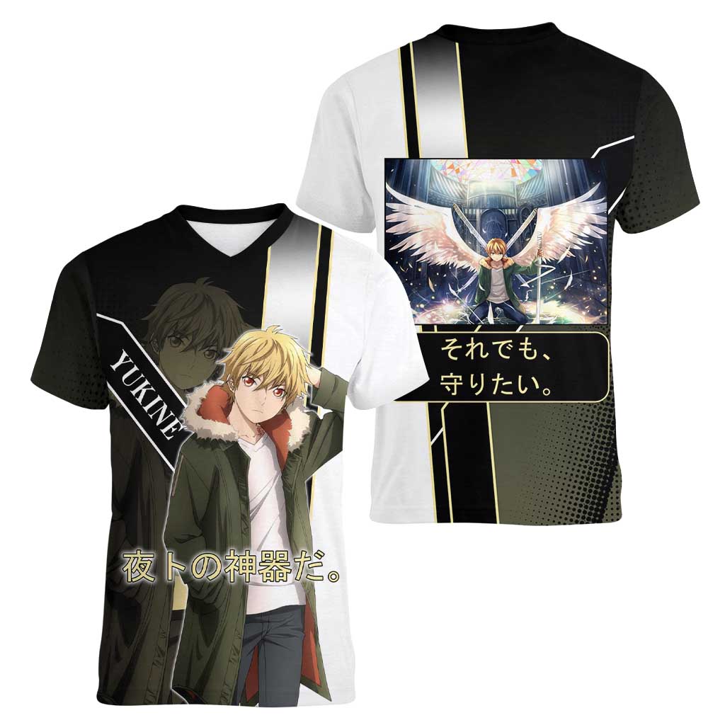 Yukine Women V-Neck T-Shirt Urban Divine Anime Style