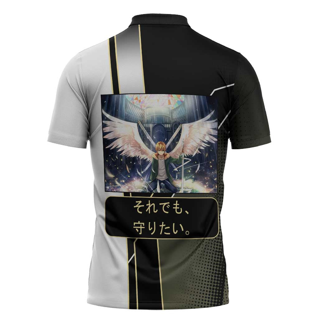Yukine Zipper Polo Shirt Urban Divine Anime Style